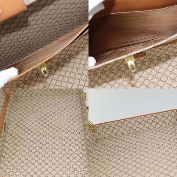CELINE Macadam Canvas Attache Case Beige Brown Gold - Picture 13 of 13